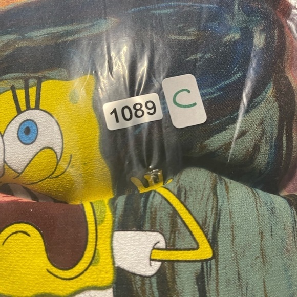 Nickelodeon Spongebob Squarepants Hooded Acid Wash Sweatshirt Size L - Picture 6 of 6